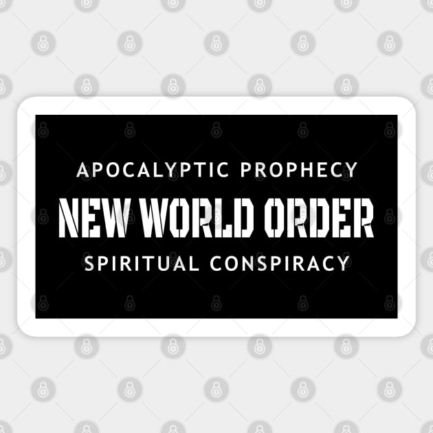 New World Order Spiritual Conspiracy Sticker by The Witness